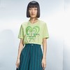 MIIDII/谜底短袖T恤女21夏新品兔八哥荧光印花休闲运动212MT0785 商品缩略图0