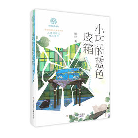 小巧的蓝色皮箱