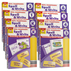 【鑫妈优选】Evan-Moor Skill Sharpeners Spell & Write 技能铅笔刀拼写练习册