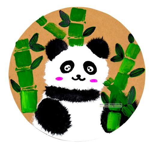 4-5岁低幼儿创意画《国宝大熊猫》【自动发货：下单后，点击手机短信中收到的链接，即可获取文件下载的链接；如有任何问题，可添加客服微信hm33268获得帮助】 商品图0