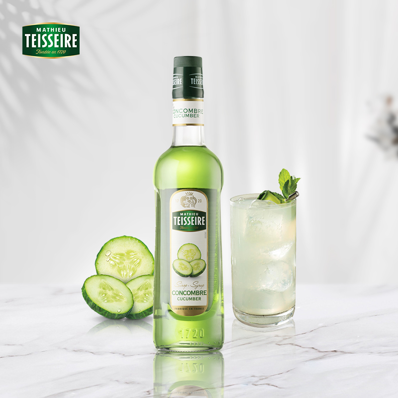 【Teisseire糖浆】帝斯乐 黄瓜风味700ML/瓶  咖啡果酱 奶茶店酒吧调酒