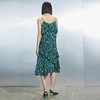 MIIDII/谜底真丝连衣裙21夏荷叶边小碎花桑蚕丝吊带裙212ML0984 商品缩略图3