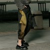 谜底2021秋季新款复古条纹撞色拼接萝卜裤休闲长裤女213MK1740 商品缩略图1