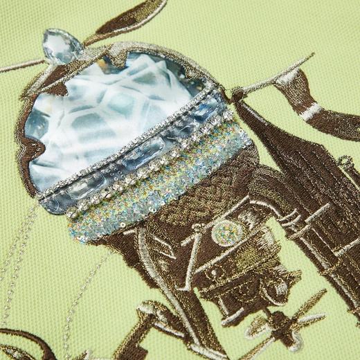 谜底2021秋季新款时尚减龄后背刺绣休闲连帽外套女213MW1724 商品图3