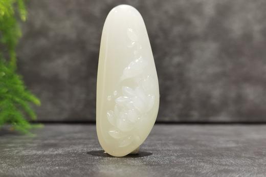 【御珠宫坊·传藏系列】羊脂白玉子料花鸟牌 商品图0