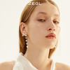 ZEGL蝴蝶结人造珍珠耳环女夏季2021新款小众设计耳钉耳夹银针耳饰 商品缩略图1
