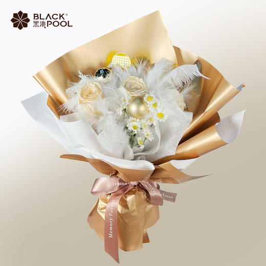 (兑换)【处女座· 香槟玫瑰永生花】天空之镜孕育而出的守护精灵 商品图0