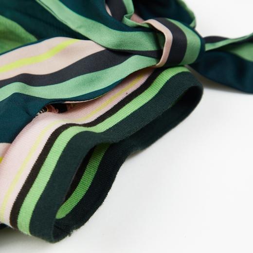 谜底连衣裙2021秋季新款甜美系纯棉印花泡泡袖收腰长裙213ML1838 商品图3