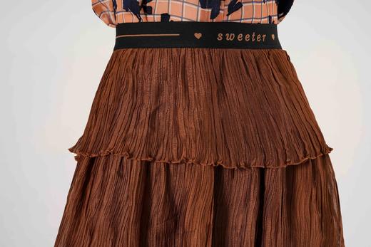 臣禾 松紧高腰压褶半身裙9213034276 商品图7