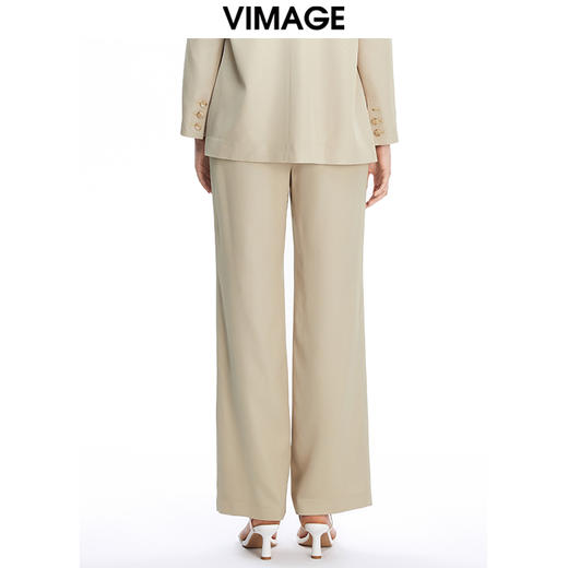 VIMAGE纬漫纪秋季新款修身显瘦百搭直筒西装裤子休闲裤V1605204裤子 商品图2