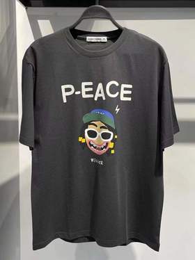 太平鸟21年夏季新品黑色T恤b2DAB2360