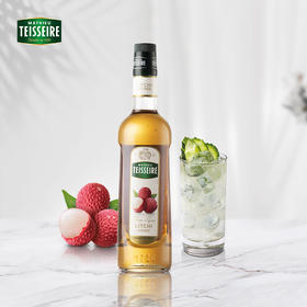 D10 【Teisseire糖浆】帝斯乐 荔枝风味700ML/瓶  法国天然果露咖啡伴侣