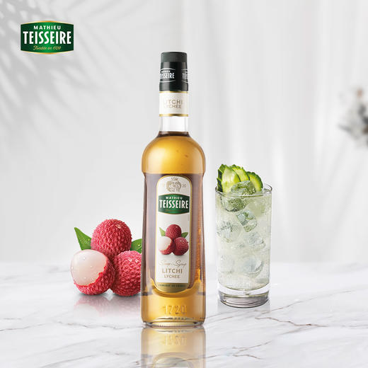 D10 【Teisseire糖浆】帝斯乐 荔枝风味700ML/瓶  法国天然果露咖啡伴侣 商品图0