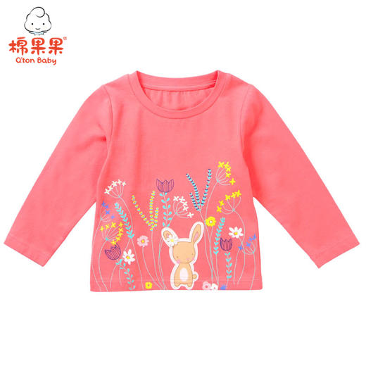 棉果果春秋款女童套头T恤M122140218107 商品图0