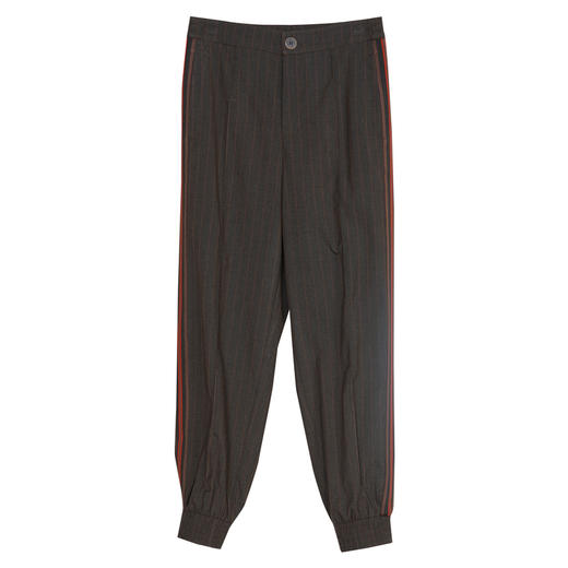 MIIDII/谜底新品复古格纹休闲九分裤束脚萝卜裤女211MK0020 商品图4