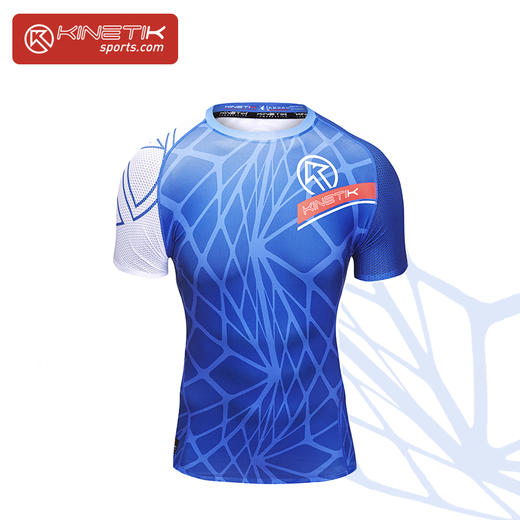 KONFORT SHORT SLEEVE轻压缩短袖上衣（蓝）训练健身跑步 商品图1