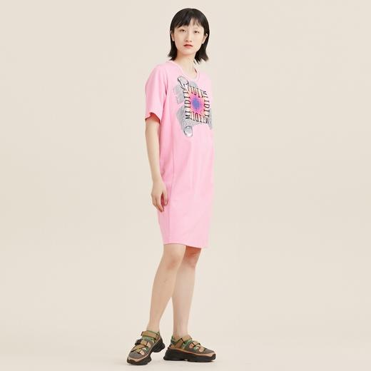 MIIDII/谜底纯棉连衣裙21夏新H型圆领图案印花闺蜜装212ML0881 商品图1