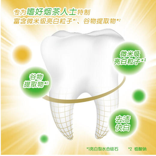 纳爱斯去渍快白劲爽薄荷香牙膏【120g】 商品图1