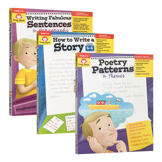 【Evan-Moor Best】Writing System Practice 写作系统练习系列   美国加州原版教辅 商品图3