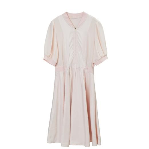 MIIDII/谜底21夏新品极筒质感棒球领灯笼袖收腰连衣裙212ML0880 商品图4