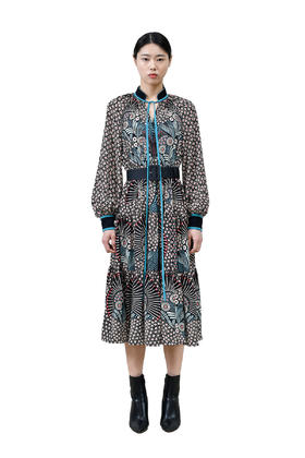 D3002印花连衣裙 