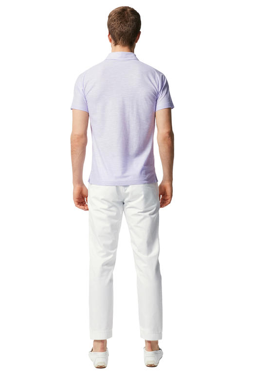 callisto白色棉混纺休闲裤  SNCPW042WH 商品图1