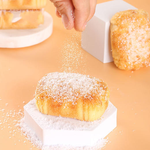 云棉蛋糕  松软可口 300g/箱 约9枚 绵密的口感 原味 椰子味 提子味 包邮 商品图0