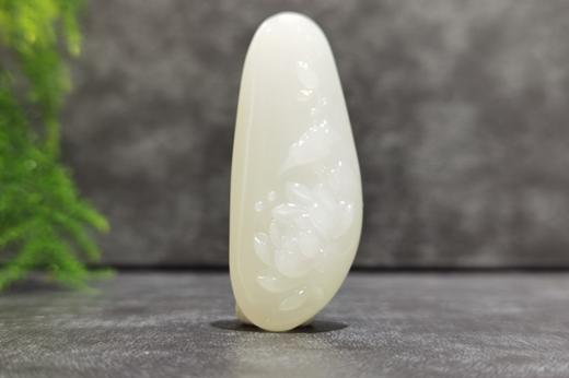 【御珠宫坊·传藏系列】羊脂白玉子料花鸟牌 商品图3