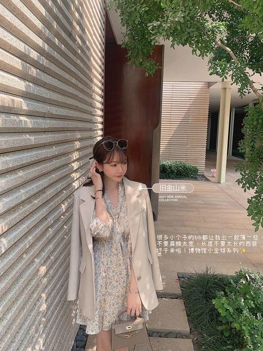 【金蘑菇菇 小金球西装】长短款！重塑直角肩，薄而有型的小版型 商品图3