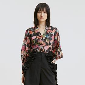 谜底2021秋季新款纯棉花衬衫长袖女213MC1750