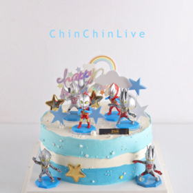 奥特曼群组蛋糕