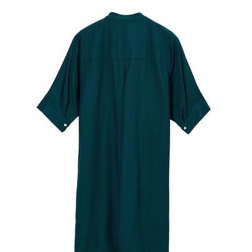 MIIDII/谜底21夏新品复古文艺撞色拼接H型翻领连衣裙212ML0904 商品图4