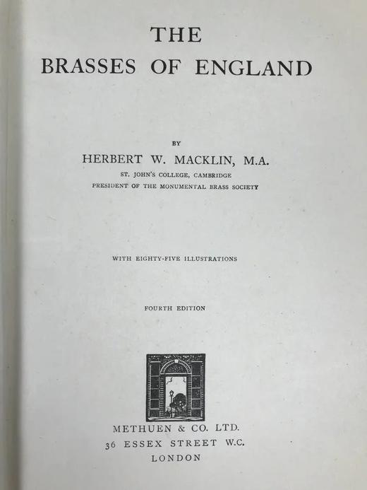 1928年 英格兰黄铜器图集 85幅插图 漆布精装大32开 商品图2