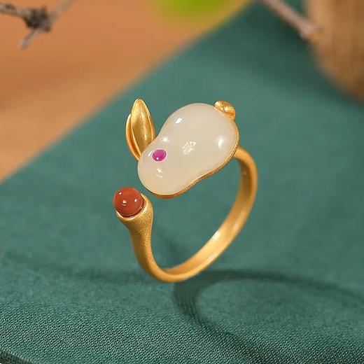 气质兔子女士，戒指吊坠耳饰套装CW-121 商品图4