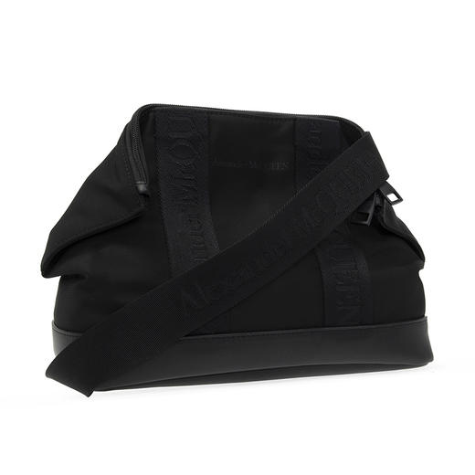 MCQ 麦昆 男女通用织物配皮单肩斜挎单肩包 黑色 646462 HUO1B 1000 商品图1