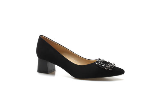 豪麟名鞋奥莱迪嘉女装羊皮革时尚气质皮鞋DJYZA12WP020黑色  原价1460元 商品图0