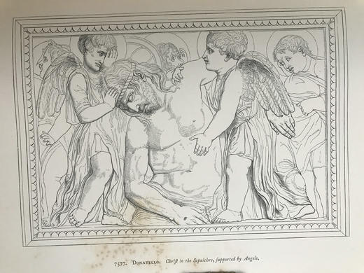 1862年 中世纪意大利雕塑与艺术的复兴 约20幅版画插图 真皮精装16开 商品图13