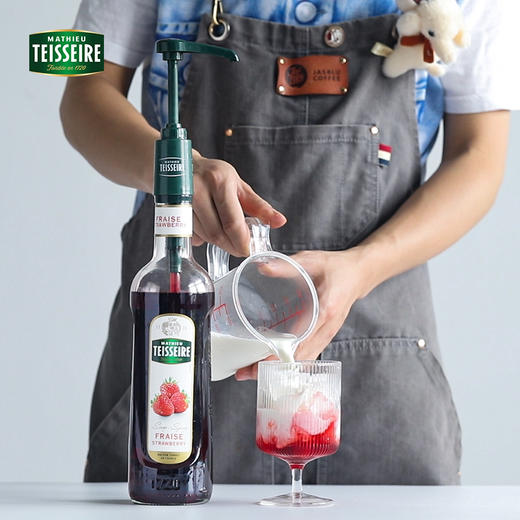 【Teisseire糖浆】帝斯乐 草莓风味700ML/瓶  液体糖浆咖啡伴侣 奶茶 调酒 商品图2
