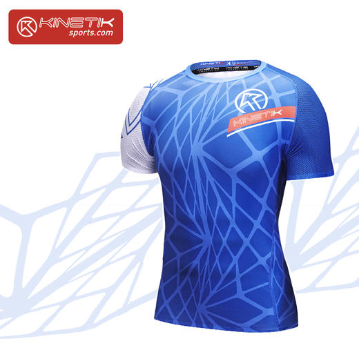 KONFORT SHORT SLEEVE轻压缩短袖上衣（蓝）训练健身跑步 商品图0
