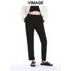VIMAGE纬漫纪秋款新款休闲裤子百搭简约垂感宽裤子V1605209 商品缩略图0