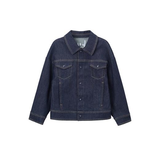 谜底童装21秋新款H型中款外套经典复古的牛仔上衣213KW2216 商品图4