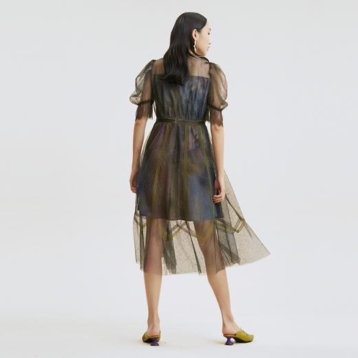 谜底连衣裙2021秋季新款高端系列浪漫时尚晚礼裙蕾丝裙213GL1792 商品图2