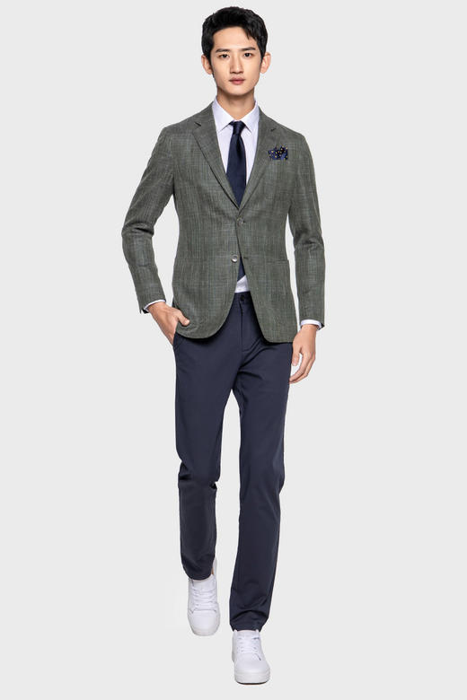 callisto绵羊毛混纺西服  SPFJK040GR 商品图0