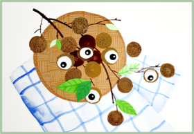 3-6岁综合创意画《趣画龙眼》【自动发货：下单后，点击手机短信中收到的链接，即可获取文件下载的链接；如有任何问题，可添加客服微信hm33268获得帮助】
