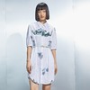 MIIDII/谜底21夏新品天丝棉花卉字母印花H型翻领连衣裙212ML0890 商品缩略图0