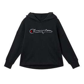 Champion/冠军卫衣男女童 logo棉质运动连帽套头衫现货 403755