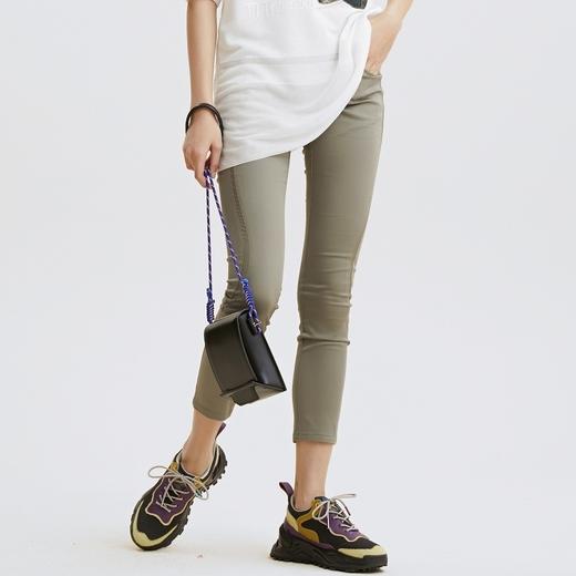 谜底紧身裤2021秋季新款简约合体高腰铅笔长裤女213MK1833 商品图2