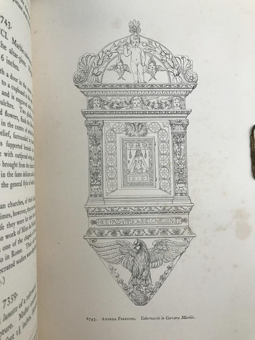 1862年 中世纪意大利雕塑与艺术的复兴 约20幅版画插图 真皮精装16开 商品图6