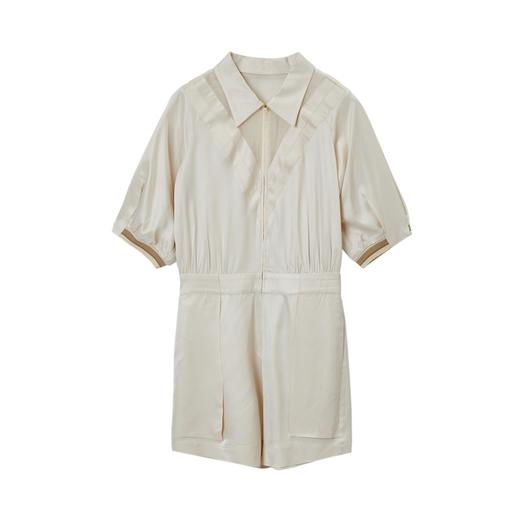 MIIDII/谜底21夏新品舒适柔软醋酸休闲简约连体短裤女212MK0911 商品图4