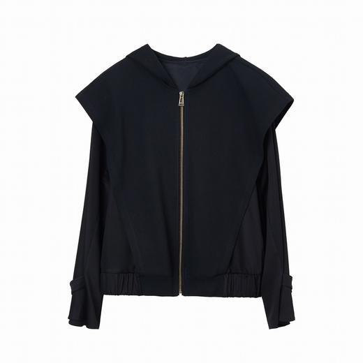 谜底2021秋季新款时尚减龄后背刺绣休闲连帽外套女213MW1724 商品图4